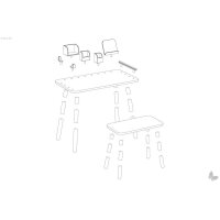 growing table Set 9-teilig - Buche