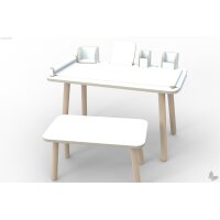 growing table Bücherboard - reinweiss