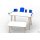 growing table Bücherboard - enzianblau