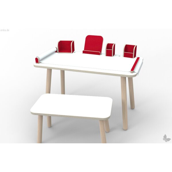 growing table Buchaufsteller - rubinrot
