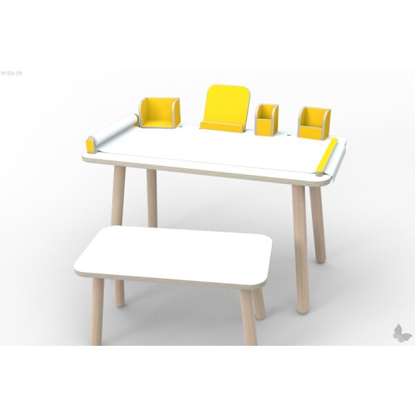 growing table Buchaufsteller - sonnengelb
