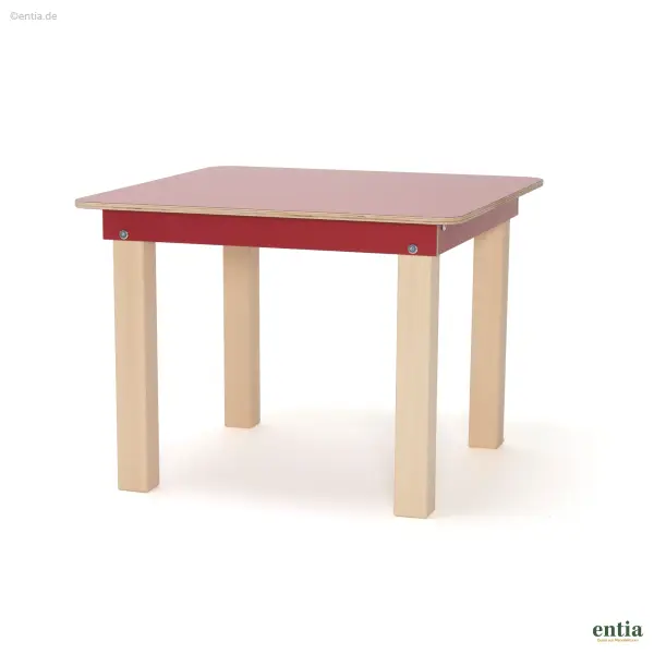 Start Up Kinder-Tisch 60x60cm - rubinrot