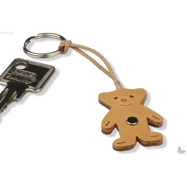 Schlüsselanhänger Leder Bärchen
