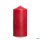 Zylindrische Bienenwachskerze 150mm lang, 60mm dick, rot, 1 St. in Folie