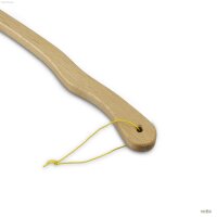 Rückenkratzer aus Buchenholz mit oranger Blüte