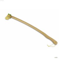 Rückenkratzer aus Buchenholz mit grüner Blüte