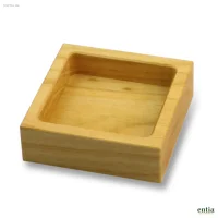 Quadratisches Utensilo aus Kirschholz für den...