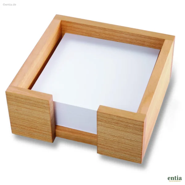 Zettelbox aus Kirschbaumholz