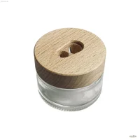 Spitzer aus Holz mit Glasbehälter –...