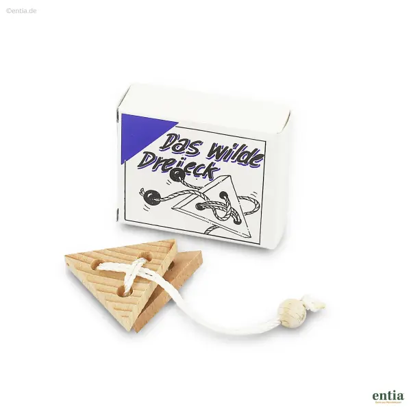 Mini-Geduldspiel Das wilde Dreieck aus Holz