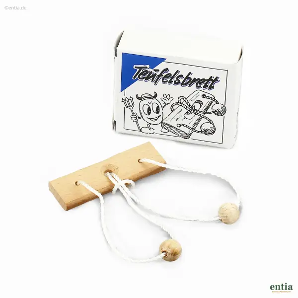 Mini-Geduldspiel Teufelsbrett aus Holz