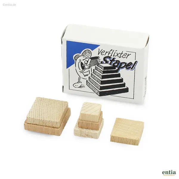 Geduldspiel Verflixter Stapel – Anspruchsvolles Holzpuzzle