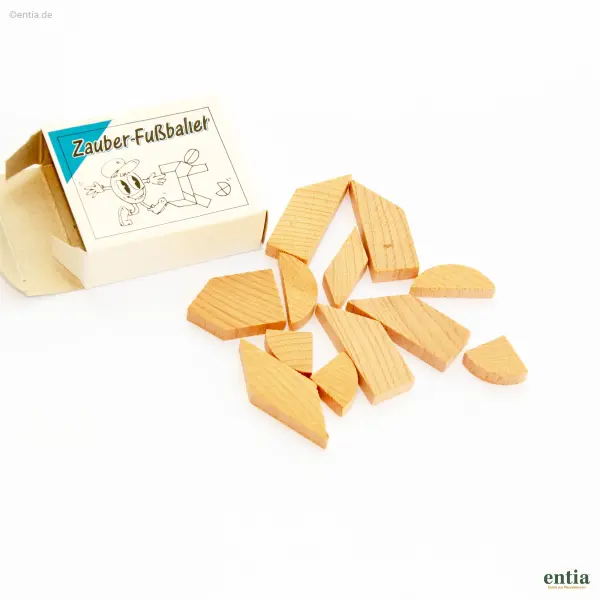 Mini-Puzzle Zauber-Fußballer aus Holz