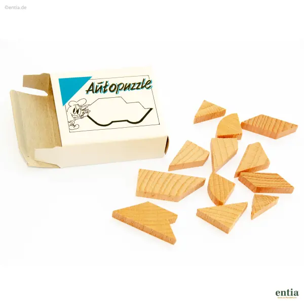 Mini-Geduldspiel Autopuzzle aus Holz
