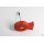 Holz-Fisch-Bilderhalter mit Magnet und Klammer, rot