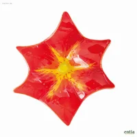 Gartenstecker Glasblumen Mona & Lisa 2er-Set, Rot