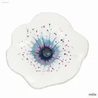 Gartenstecker Glasblumen Mona & Lisa 2er-Set, Dunkelblau