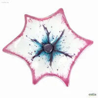 Gartenstecker Glasblumen Mona & Lisa 2er-Set, Rosa