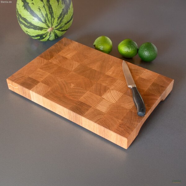 Schneidebrett Eiche gewürfelt