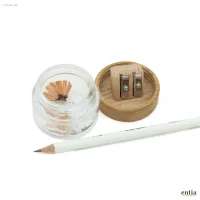 Glas-Doppelspitzer mit Eichenholzdeckel