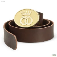 Zunftgürtel Bäcker, braunes Leder, 140cm