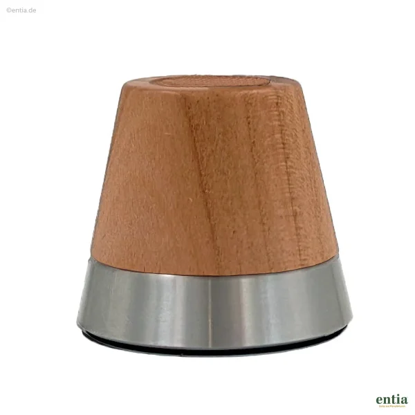 Stifthalter aus Kirschbaumholz und Edelstahl