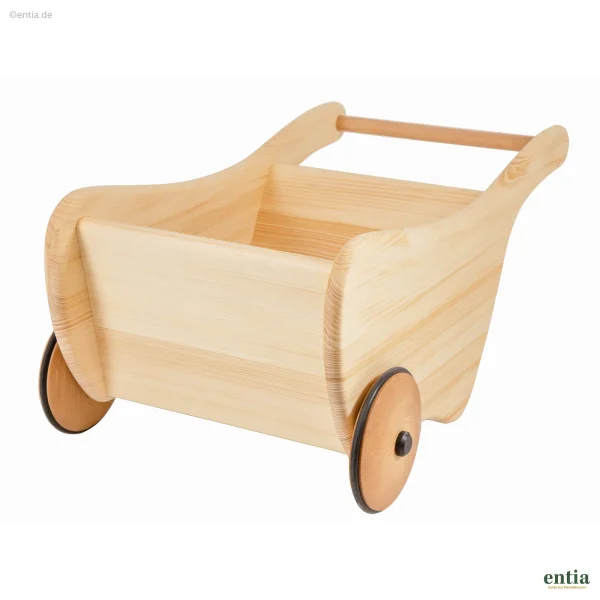 Holzschubkarre für Kinder aus Massivholz