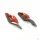 Keramik-Windspiralen Set – Bronze/Rot für Garten & Terrasse