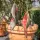 Keramik-Windspiralen Set – Bronze/Rot für Garten & Terrasse