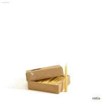 Bienenwachs-Tortenkerzen, handgetaucht, 39er-Set