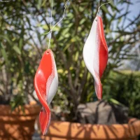 Keramik-Windspiralen Set, verschiedene Farben, für Garten & Terrasse