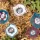 5er-Set Glasblumen Luft – Dekorative Gartenstecker
