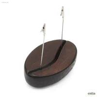 Kaffeebohnen-Kartenhalter aus Holz, Groß