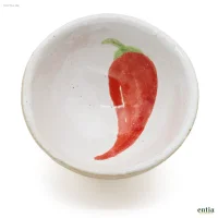 Dip-Schälchen Chili, handgeformte Keramik