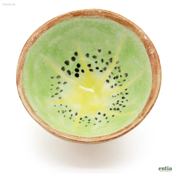 Dip-Schälchen Kiwi, handgeformte Keramik