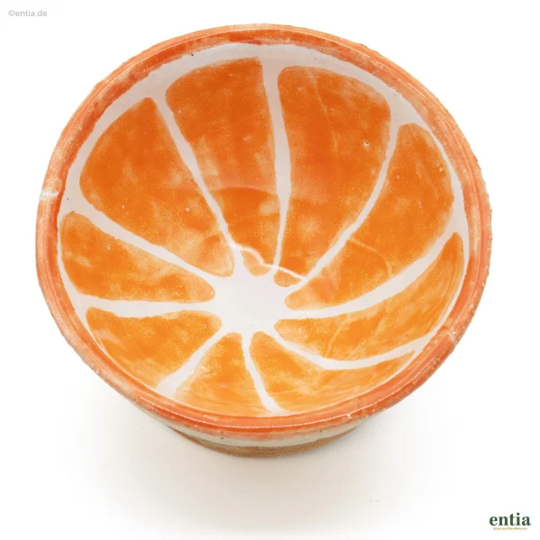 Dip-Schälchen Orange, handgeformte Keramik
