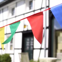 Wimpelkette 10 Meter aus Polyamid, wetterfestes Wimpelband