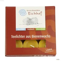 Teelicht Bienenwachs, natur