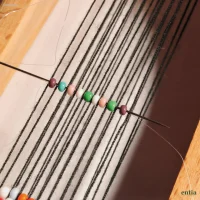 Kleiner Perlenwebrahmen