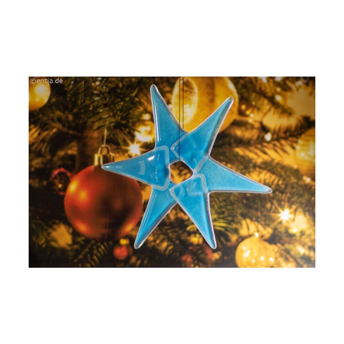 erzgebirge weihnachtskugeln Mundgeblasene Weihnachtskugel / Milchglas mit Mistelzweig / 8 cm – Ariane Rueckeshaeuser Modern