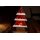 Weihnachtsdeko Tischtanne aus rotem Glas