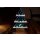 Weihnachtsdeko Tischtanne aus aquamarin Glas