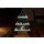 Weihnachtsdeko Tischtanne aus grünem Glas