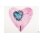 Kleines rosa-farbenes Glasherz, Variante 1