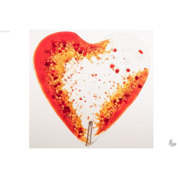 Großes rotes Glasherz, Variante 2