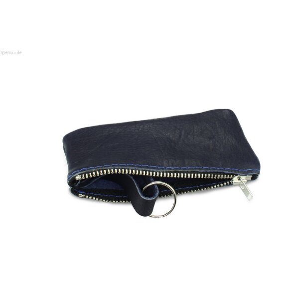 Schlüsseltasche groß blau