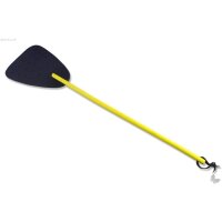 Fliegenklatsche Leder/Peddigrohr gelb