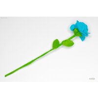 Filzblume türkis