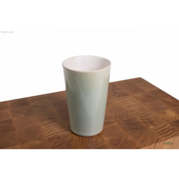 Steinzeug-Becher, türkis