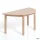 Kindertisch Bärenstark halbrund, 120 × 60 cm, Buche massiv